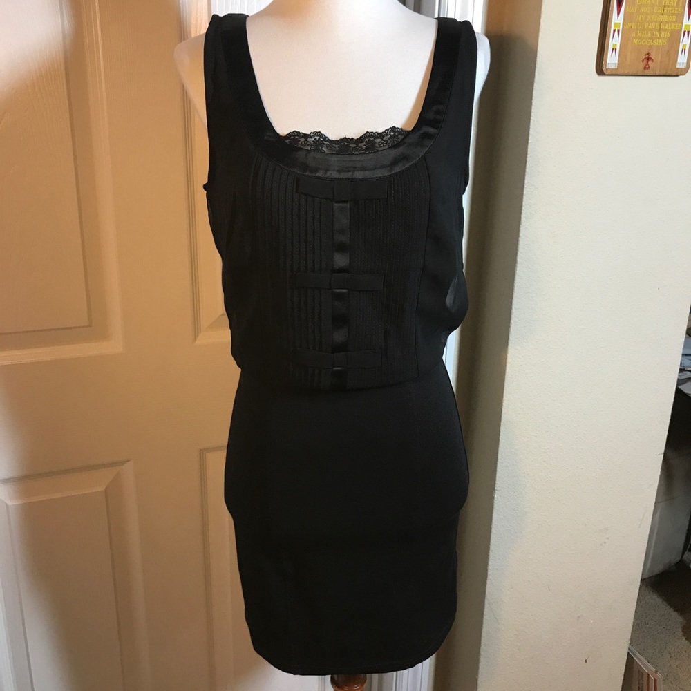 American Eagle Black Tank Mini Dress Petite XS EUC - Picture 3 of 15